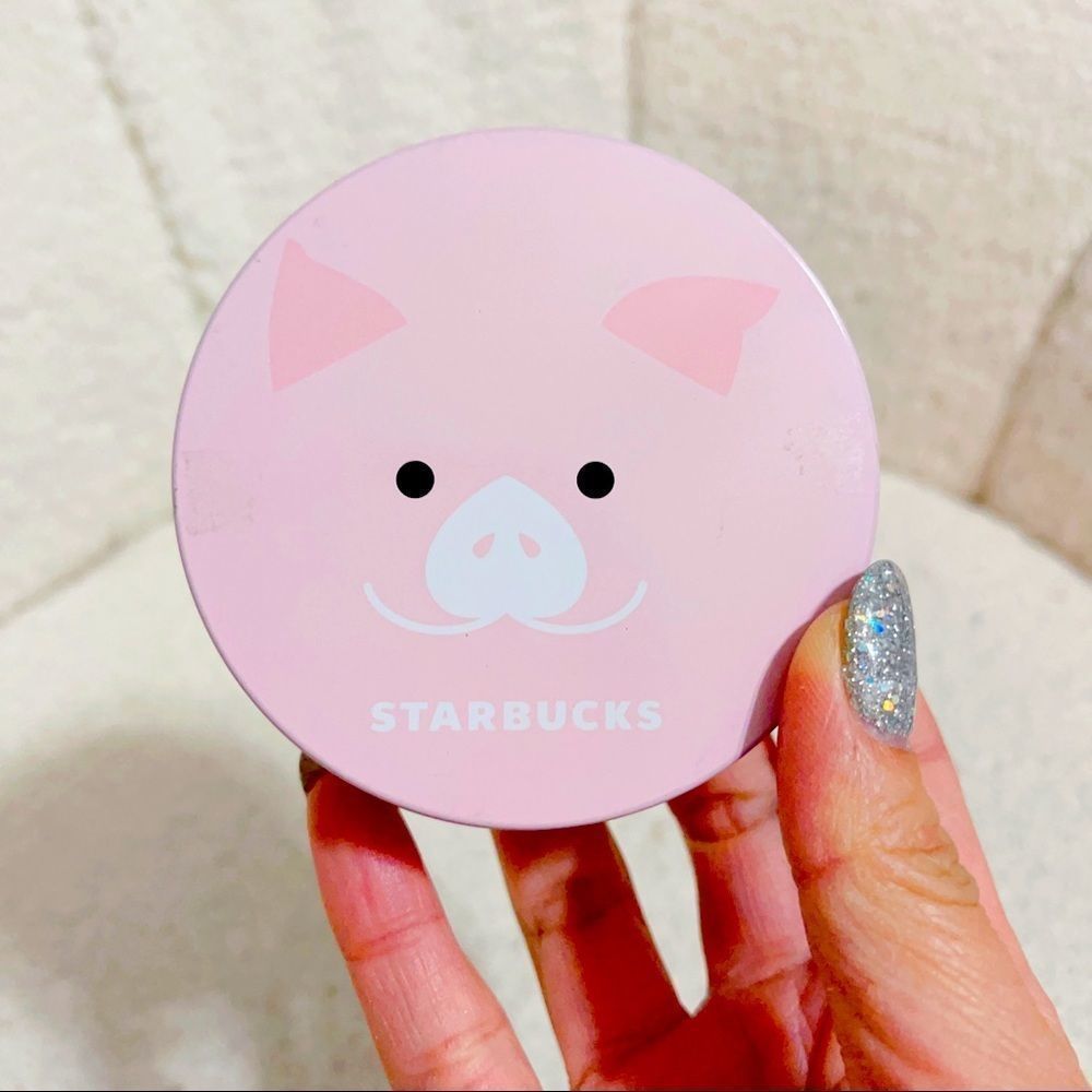 Starbucks 2019 pink piggy mini pocket to keep candy or decorations.